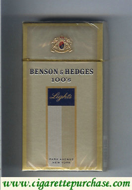 Benson Hedges 100s Lights cigarettes Park Avenue